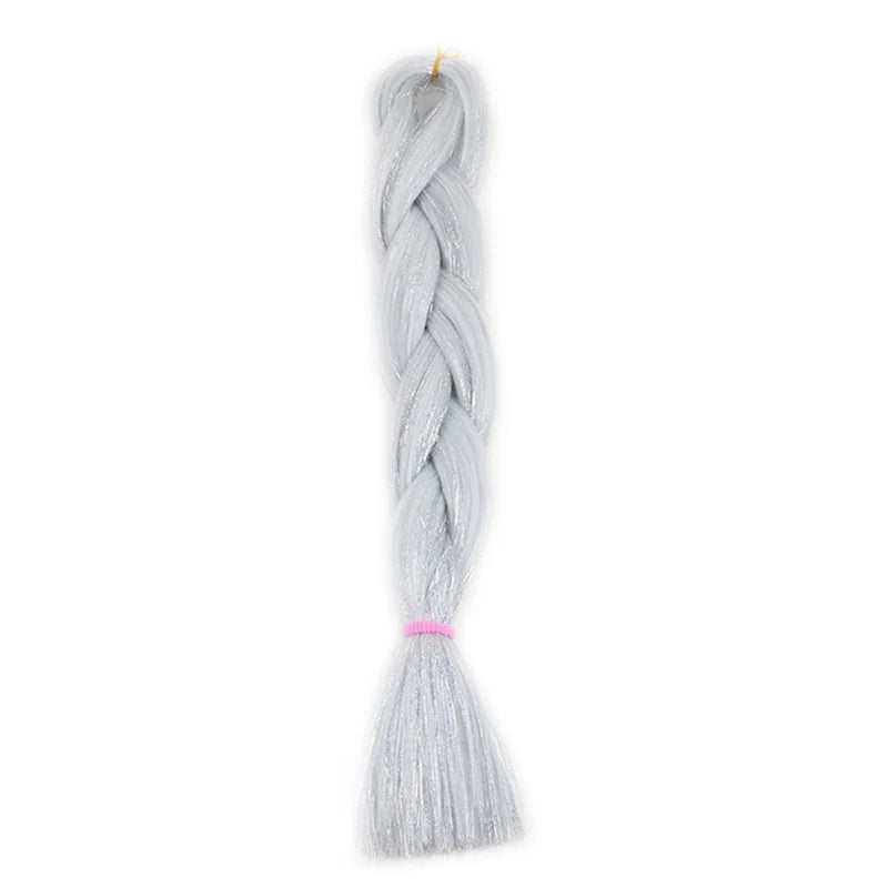 24 inch Tinsel and Regular Henlon Braiding Hair