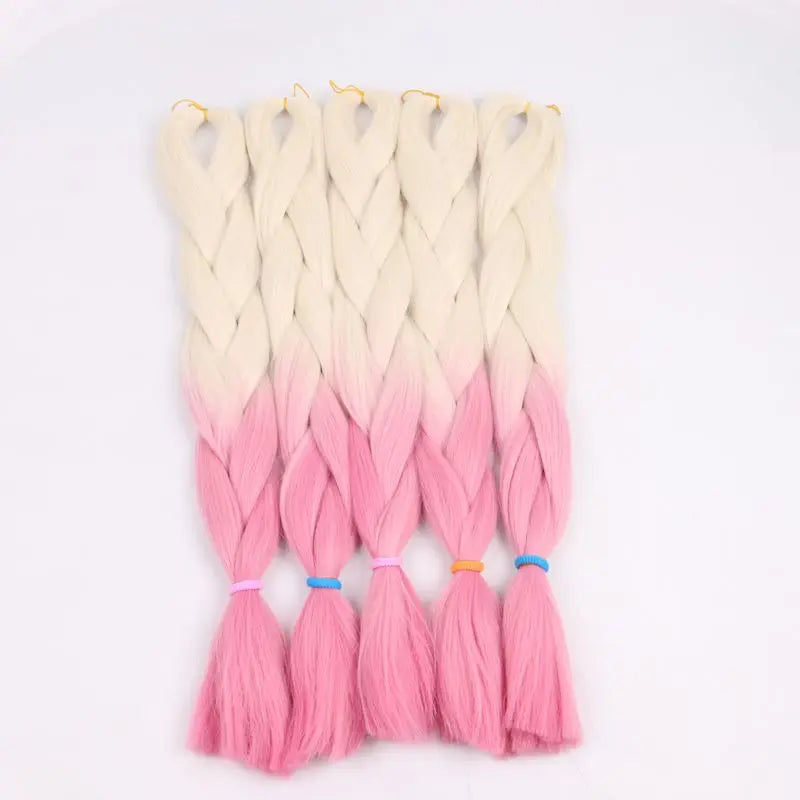 24 inch Tinsel and Regular Henlon Braiding Hair