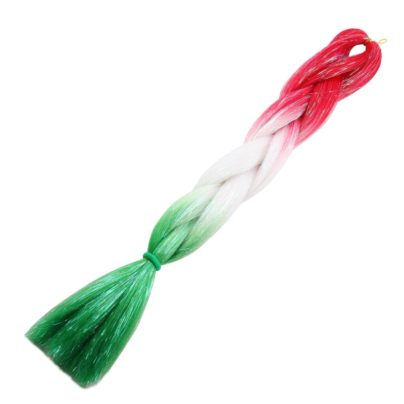 24 inch Tinsel and Regular Henlon Braiding Hair
