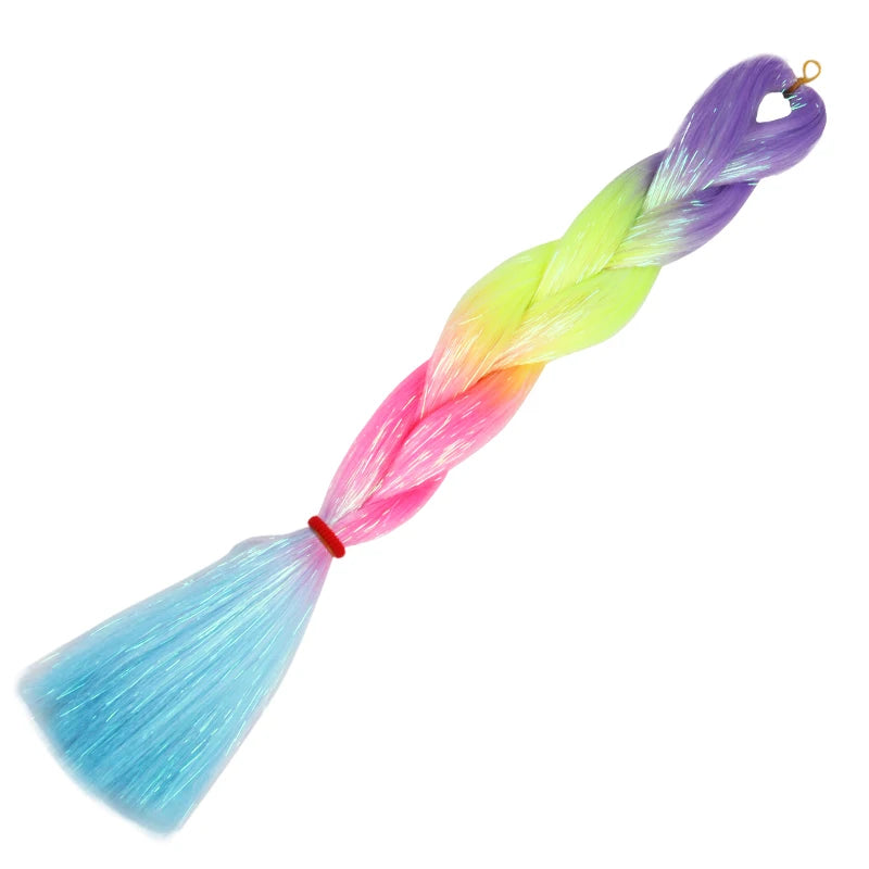24 inch Tinsel and Regular Henlon Braiding Hair