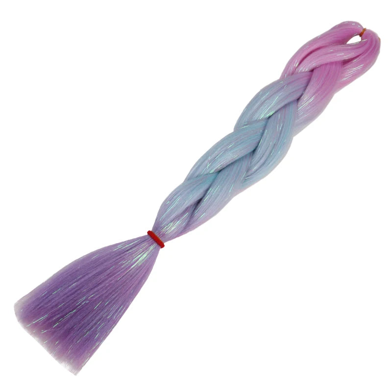 24 inch Tinsel and Regular Henlon Braiding Hair