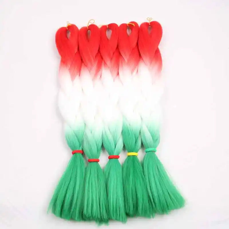 24 inch Tinsel and Regular Henlon Braiding Hair
