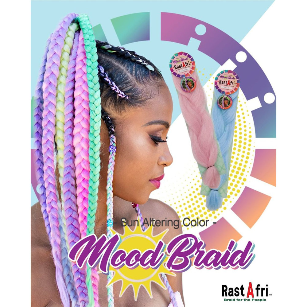 Mood Braid 48" Color Changing Braiding Hair Extensions
