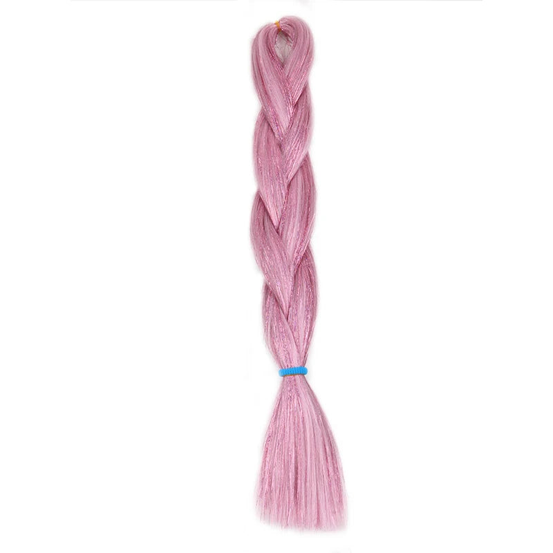 24 inch Tinsel and Regular Henlon Braiding Hair