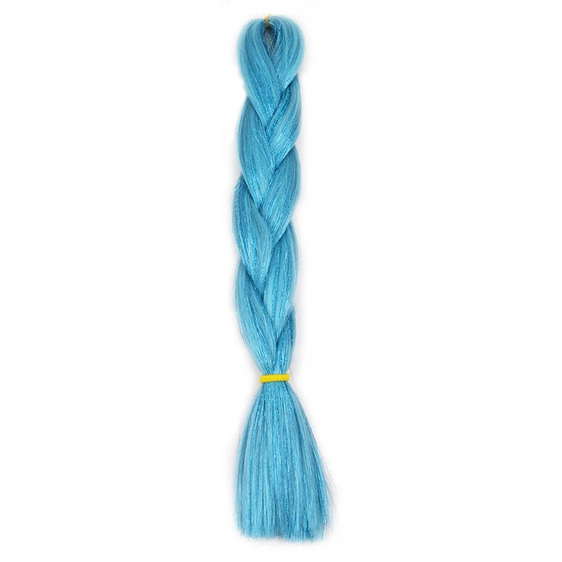24 inch Tinsel and Regular Henlon Braiding Hair