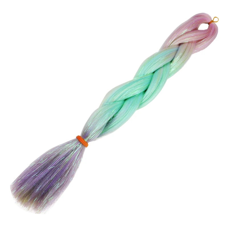 24 inch Tinsel and Regular Henlon Braiding Hair