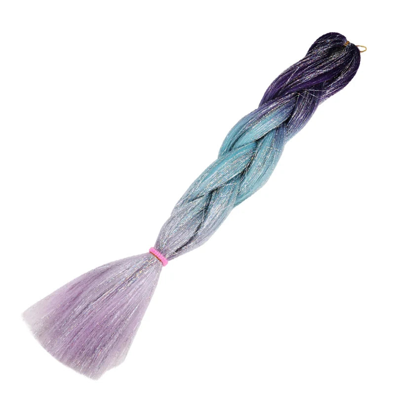 24 inch Tinsel and Regular Henlon Braiding Hair