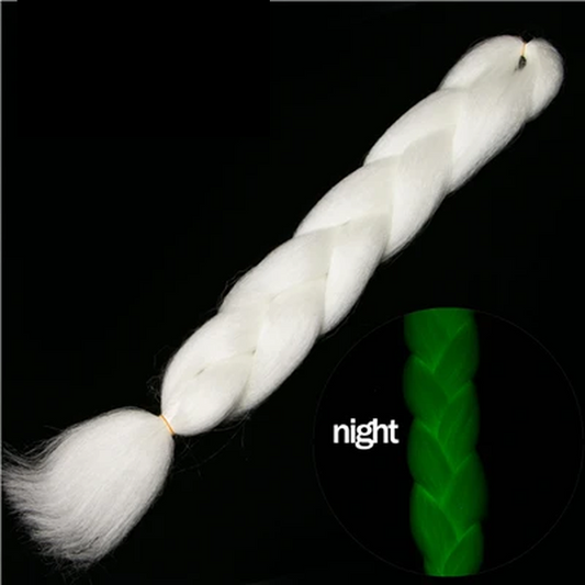24 inch Glow In the Dark Braiding Hair