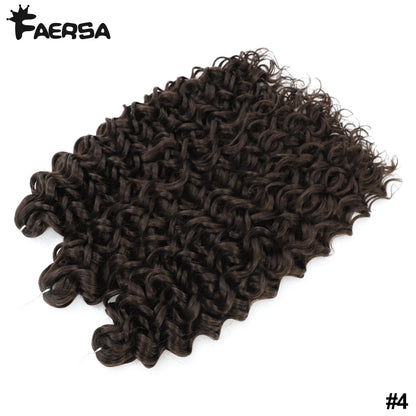 Deep Wavy Twist Crochet Hair Afro Curls Water Wave Crochet Braids Synthetic Curly Braiding Hair Extensions for Women 18 24 Inch